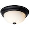Nuvo 2-Light 11-Inch Flush Mount, Matte Black Finish Opal Glass 60/127 - alternate 7